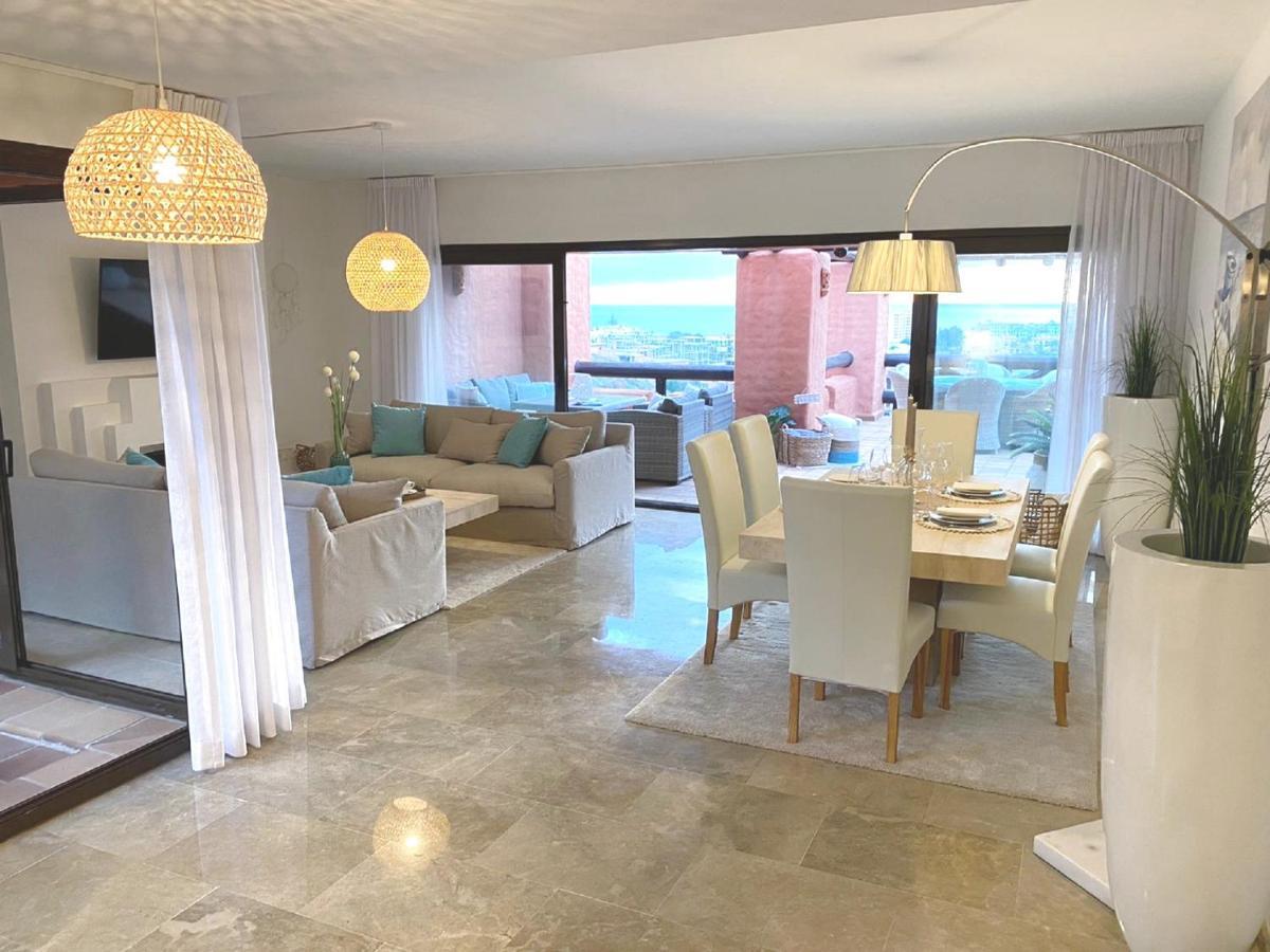 Appartement 15 First Line Penthouse With Wonderful Seaview Near Duquesa Golf Manilva Andalucia Extérieur photo